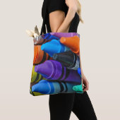 カラフルクレヨン トートバッグ (クローズアップ)