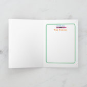 カラフルクレヨン/幼稚園先生鑑賞 サンキューカード (内部)