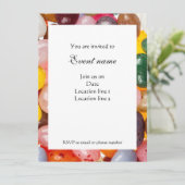 カラフルクール甘いイースタージェリービーンキャンディ招待状 招待状 (スタンド正面)