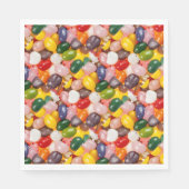 カラフルクール甘いイースタージェリービーンズキャンディ紙 スタンダードランチョンナプキン (正面)