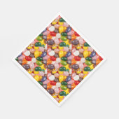 カラフルクール甘いイースタージェリービーンズキャンディ紙 スタンダードランチョンナプキン (角)