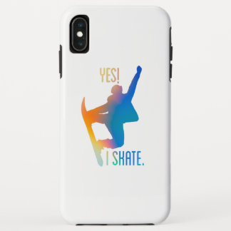 カラフルグラデーションカラーYesI skate引用文ことわざ iPhone XS Maxケース