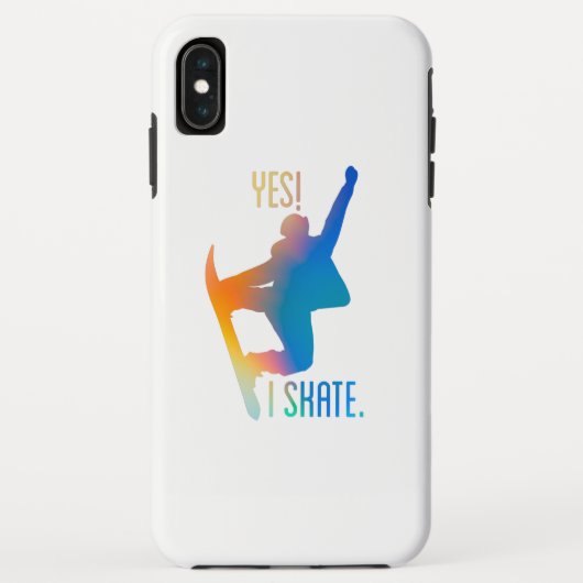カラフルグラデーションカラーYesI skate引用文ことわざ Case-Mate iPhoneケース (裏面)