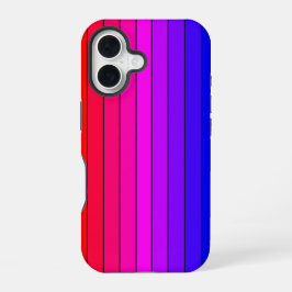 カラフルグラデーションストライプ iPhone 16ケース