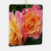 カラフルグラデーションバラ セラミックオーナメント (右)