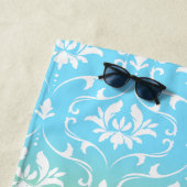 カラフルグラデーションフローラ ビーチタオル (インサイチュ)