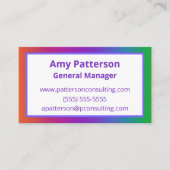 カラフルグラデーション名刺 名刺 (正面)