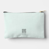 カラフルグラデーション聖句パーソナライズされた アクセサリーポーチ (裏面)