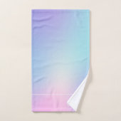 カラフルグラデーション,ピンクと青 バスタオルセット (ハンドタオル)