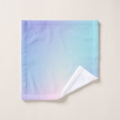 カラフルグラデーション,ピンクと青 バスタオルセット (ウォッシュタオル)