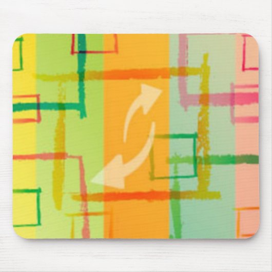 カラフルグランジ口 マウスパッド (正面)