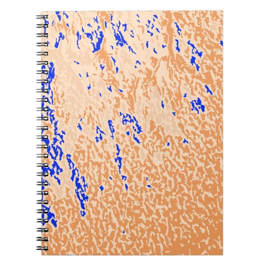 カラフルグランジ背景抽象芸術数々のカラーvi ノートブック (正面)