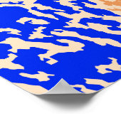 カラフルグランジ背景抽象芸術数々のカラーvi ポスター (角)