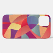 カラフルグランジ:ジオメトリ三角形の背景 Case-Mate iPhoneケース (裏面 (横))