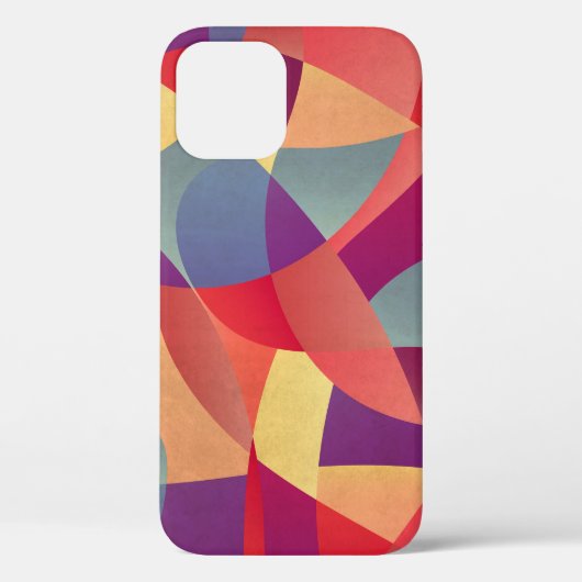 カラフルグランジ:ジオメトリ三角形の背景 Case-Mate iPhoneケース (裏面)
