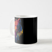 カラフルグリズリー コーヒーマグカップ (正面左)