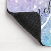 カラフルグリッターかわいらし《写真》ぼけ味モノグラムの マウスパッド (コーナー)