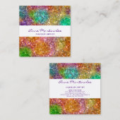 カラフルグリッタースクウェア名刺 スクエア名刺 (正面/裏面)