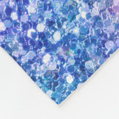 カラフルグリッターテクスチャ フリースブランケット (角)