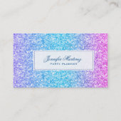 カラフルグリッターテクスチャ 名刺 (正面)