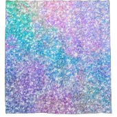 カラフルグリッタープリント シャワーカーテン (正面)