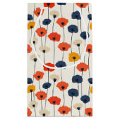 カラフルケシ模様 スモールペーパーバッグ (裏面)