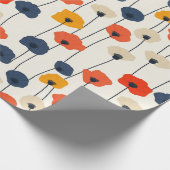 カラフルケシ模様 ラッピングペーパー (角)