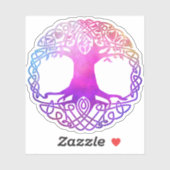 カラフルケルトの生命の木 シール (シート)