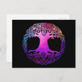 カラフルケルトの生命の木 ポストカード (正面/裏面)