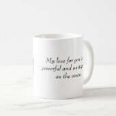 カラフルゲイ対のシルエットパーソナライズされた コーヒーマグカップ (正面右)