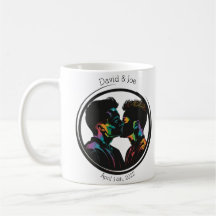 カラフルゲイ対のシルエットパーソナライズされた