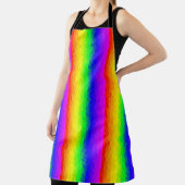 カラフルゲイLGBTレインボーフラグデザインストライプ エプロン (インサイチュ)