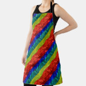 カラフルゲイLGBTレインボーフラグデザイン エプロン (インサイチュ)