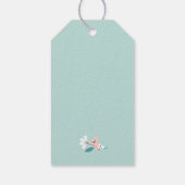 カラフルコアラ柄 かわいい動物と花 ギフトタグ (裏面)