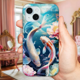 カラフルコイ日本の魚 iPhone 15ケース