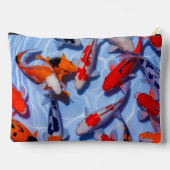 カラフルコイ装身具用パウチハンドバッグ アクセサリーポーチ (裏面)