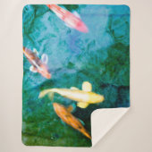 カラフルコイ シェルパブランケット (正面)