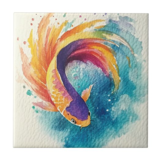 カラフルコイ タイル (正面)