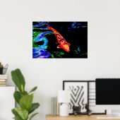 カラフルコイ ポスター (ホームオフィス)