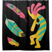 カラフルココペリシンプルシャワーカーテン シャワーカーテン (正面)