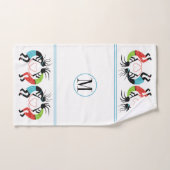 カラフルココペリハート バスタオルセット (ハンドタオル)