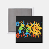 カラフルココペリ マグネット (正面/裏面)