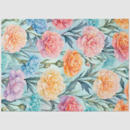 カラフルコテージガーデンフラワーズアートティッシュペーパー 薄葉紙