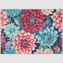 カラフルコテージガーデンフラワーズアートティッシュペーパー 薄葉紙