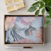 カラフルコテージガーデンフラワーズアートティッシュペーパー 薄葉紙 (ギフト)