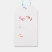 カラフルコンテンポラリーオーナメントラベル ギフトタグ (裏面)