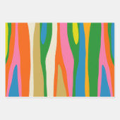 カラフルコンテンポラリーモダンレトロ ラッピングペーパーシート (正面2)