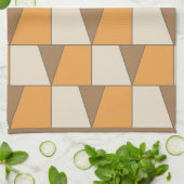 カラフルコンテンポラリーモダン幾何パターン キッチンタオル (折り畳み)