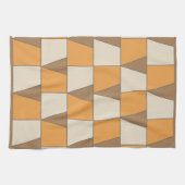カラフルコンテンポラリーモダン幾何パターン キッチンタオル (横)