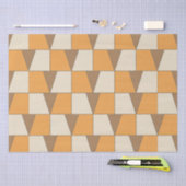 カラフルコンテンポラリーモダン幾何 薄葉紙 (クラフト)